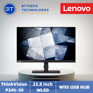 Lenovo ThinkVision P24h-2L 23.8" QHD Monitor (23.8" /2560 x 1440  WLED Anti-glare /USB Hub+HDMI+DP/ 3Yr onsite warranty)【Bytebox】