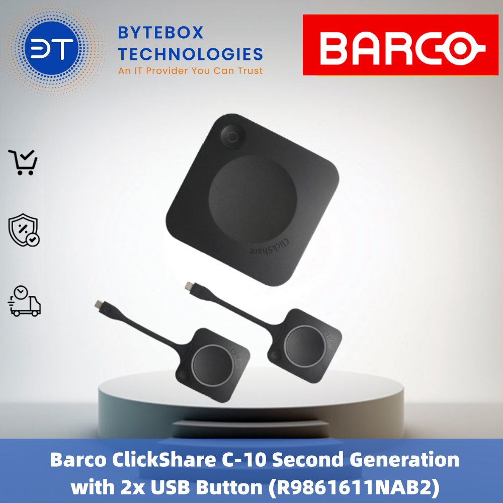 Barco ClickShare C-10 Second Generation with 2x USB Button (R9861611NAB2)【Bytebox】