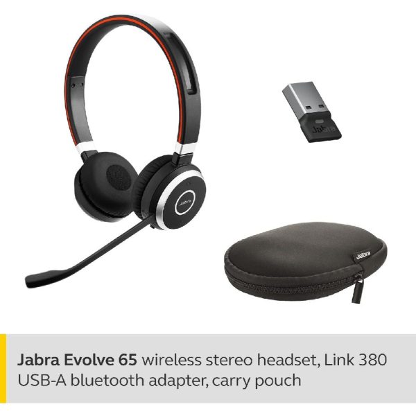 Jabra Evolve 65 SE UC Stereo Wireless Bluetooth Headset USB-A (6599-839-409)【Bytebox】 - Image 7