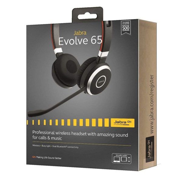 Jabra Evolve 65 SE UC Stereo Wireless Bluetooth Headset USB-A (6599-839-409)【Bytebox】 - Image 8