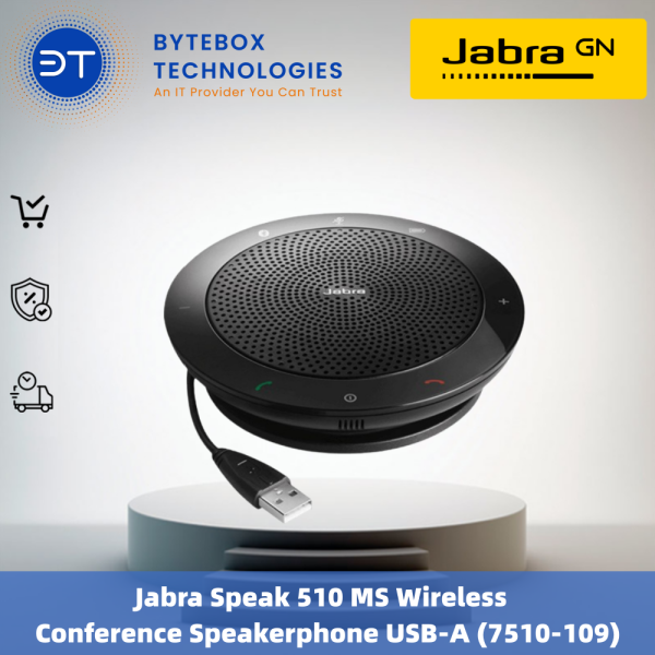 Jabra Speak 510 MS Wireless Conference Speakerphone USB-A (7510-109)【Bytebox】