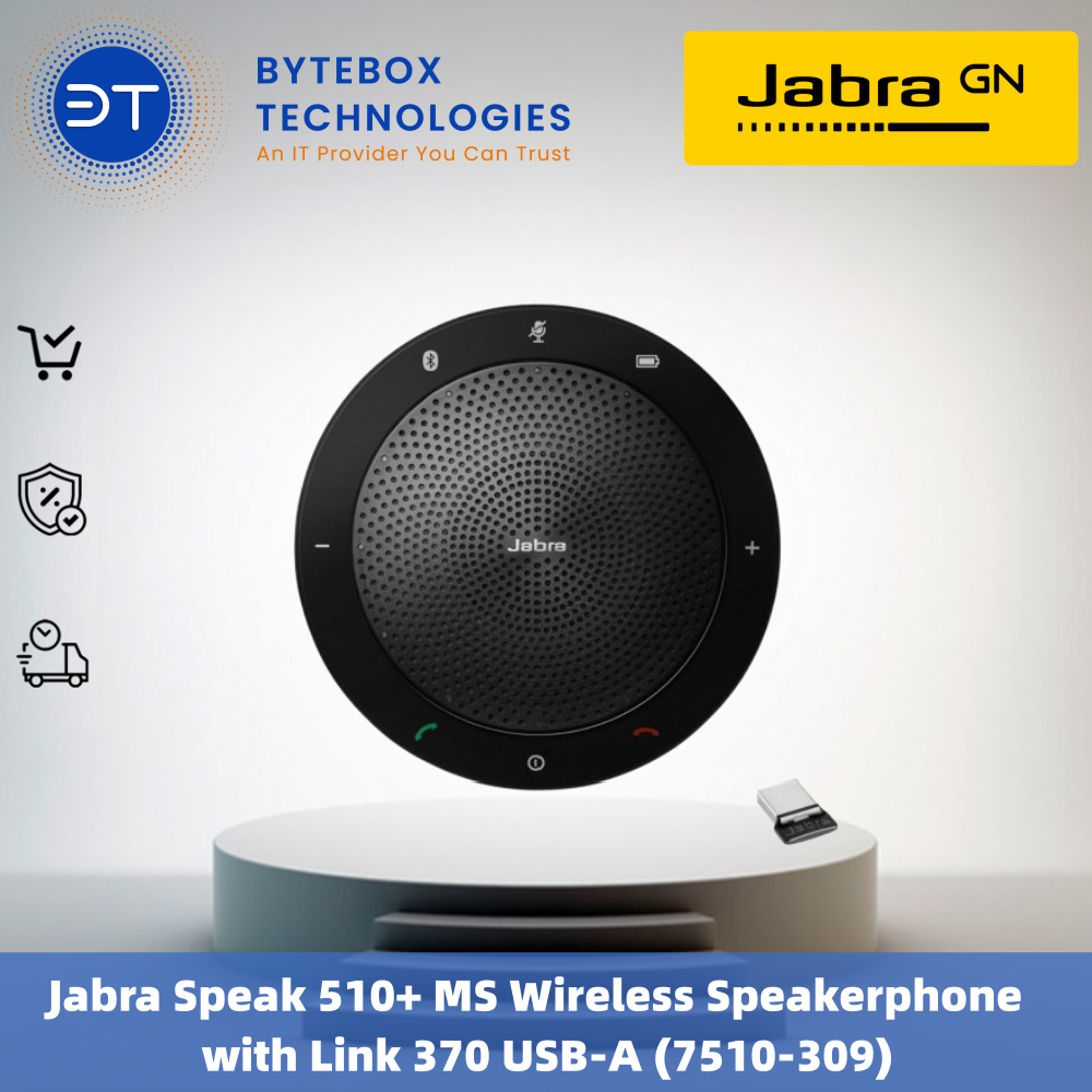 Jabra Speak 510+ MS Wireless Speakerphone with Link 370 USB-A