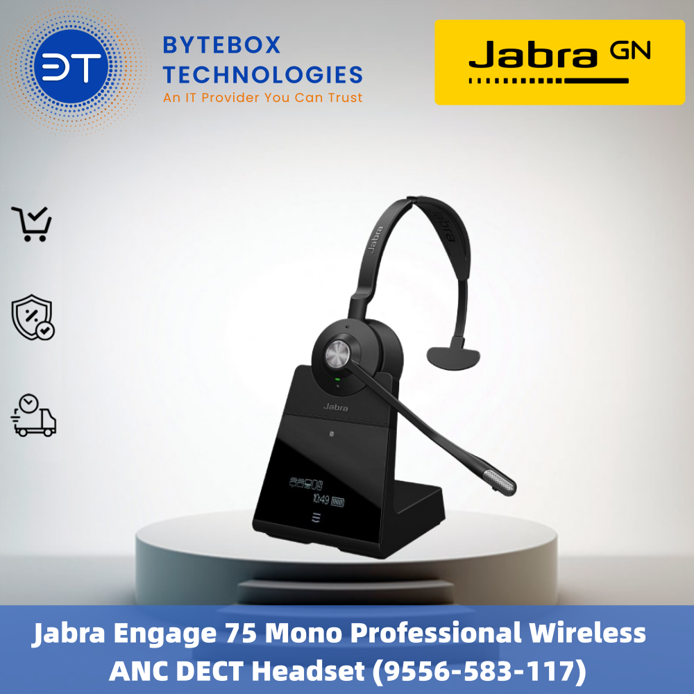 Jabra Engage 75 Mono Professional Wireless ANC DECT Headset (9556