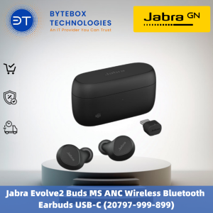 Jabra Evolve2 Buds MS ANC Wireless Bluetooth Earbuds USB-C (20797-999-899)【Bytebox】