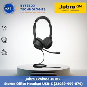 Jabra Evolve2 30 MS Stereo Office Headset USB-C (23089-999-879)【Bytebox】