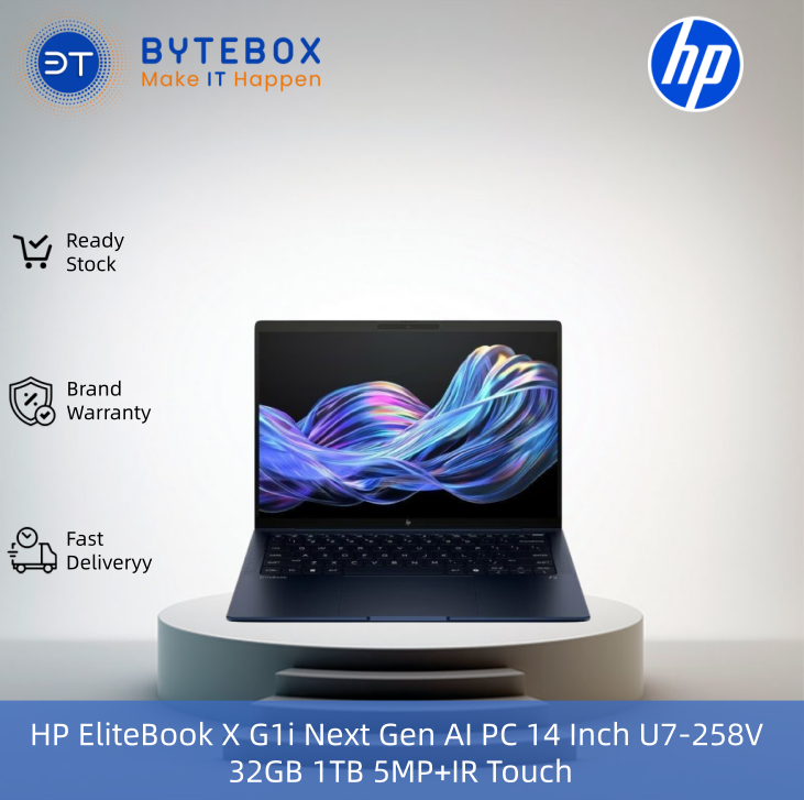 HP EliteBook X G1i Next Gen AI PC 14 Inch U7-258V 32GB 1TB 5MP+IR Touch【Bytebox】
