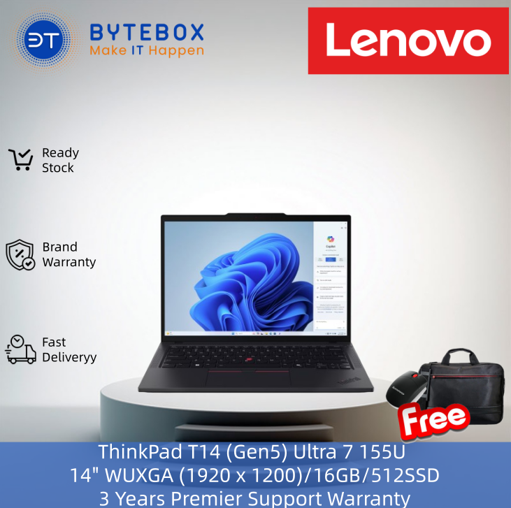 Personal Computer Thinkpad ThinkPad T14 (Gen5) Ultra 7 155U/14